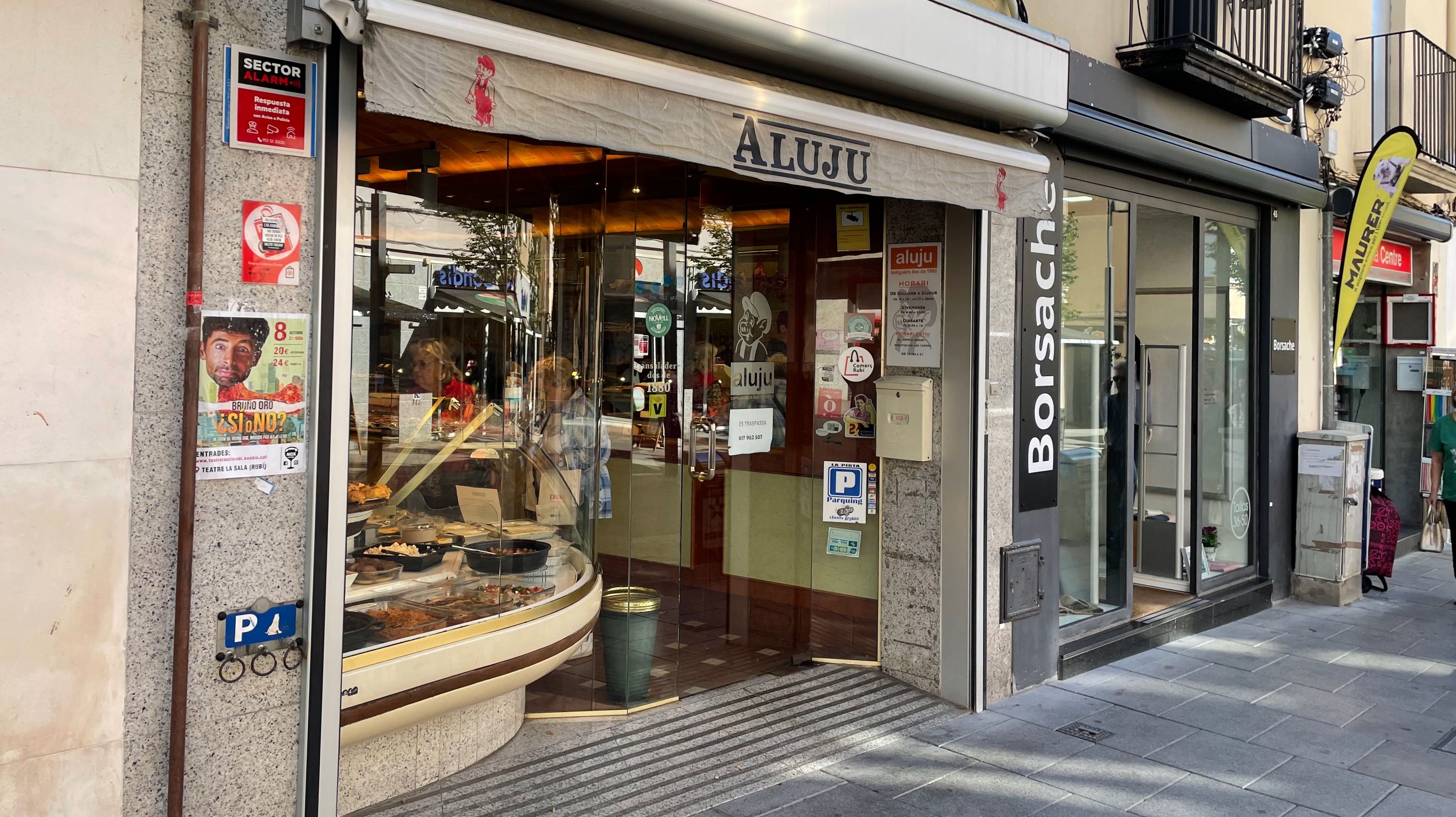 Façana de la botiga Aluju, a l'avinguda de Barcelona. FOTO: NHS