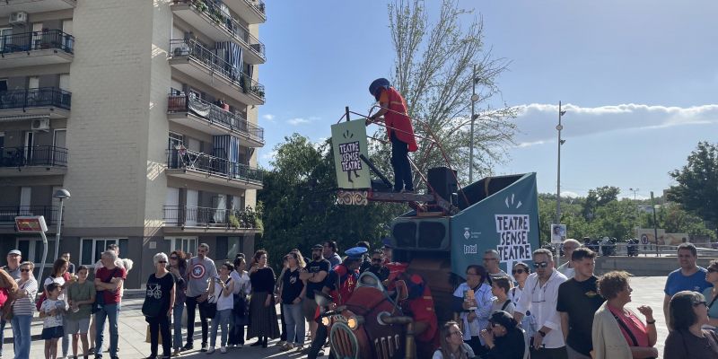 La companyia La Tal en la 8ª edició de 'Teatre sense Teatre'. Foto: Redacció 