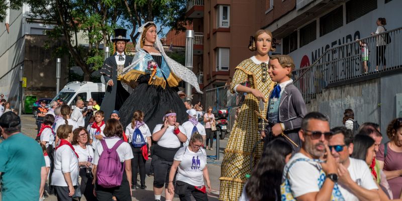 Els Gegants al Seguici de Festa Major 2024. Foto: Carmelo Jiménez