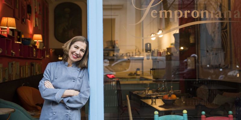 Ada Parellada fa més de trenta anys regenta el seu restaurant Semproniana, a Barcelona, des d'on defensa la recuperació de la tradició culinària de tota la vida FOTO: Bernat Millet