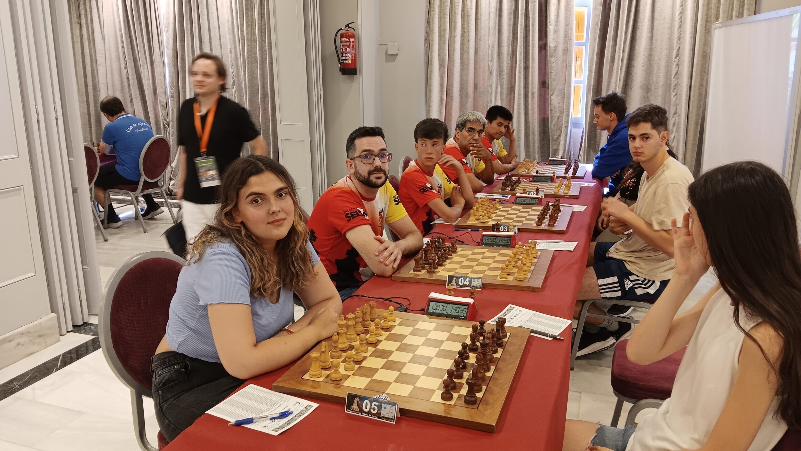 L'equip de la Rubinenca al Campionst d'Espanya. FOTO: Associació d'Escacs la Rubinenca