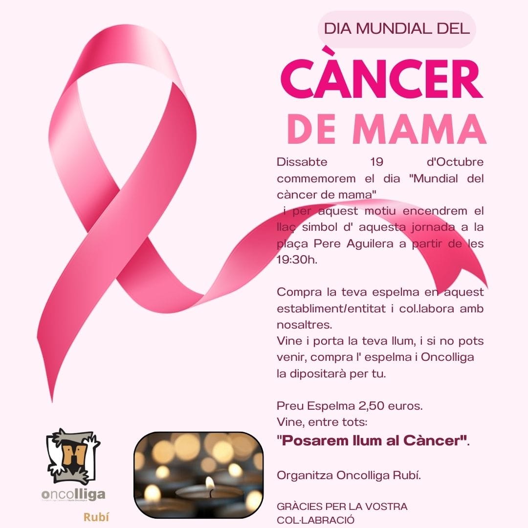 Cartell Dia Mundial contra el Càncer de Mama