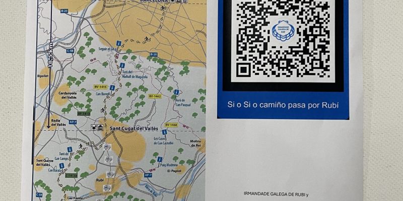 Document de la investigació sobre el pas del Camino de Santiago per Rubí FOTO: Marta Casas