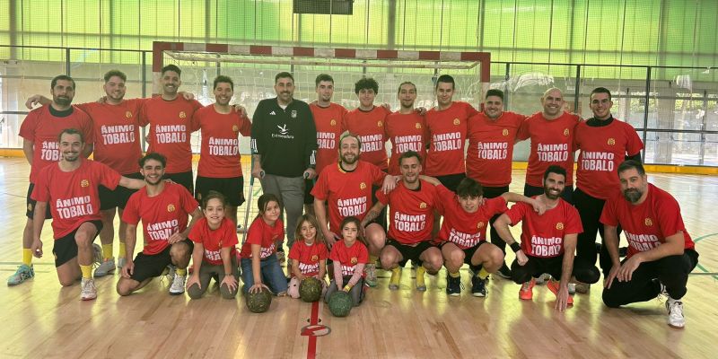 Equip d'handbol del Veinti. FOTO: Cedida