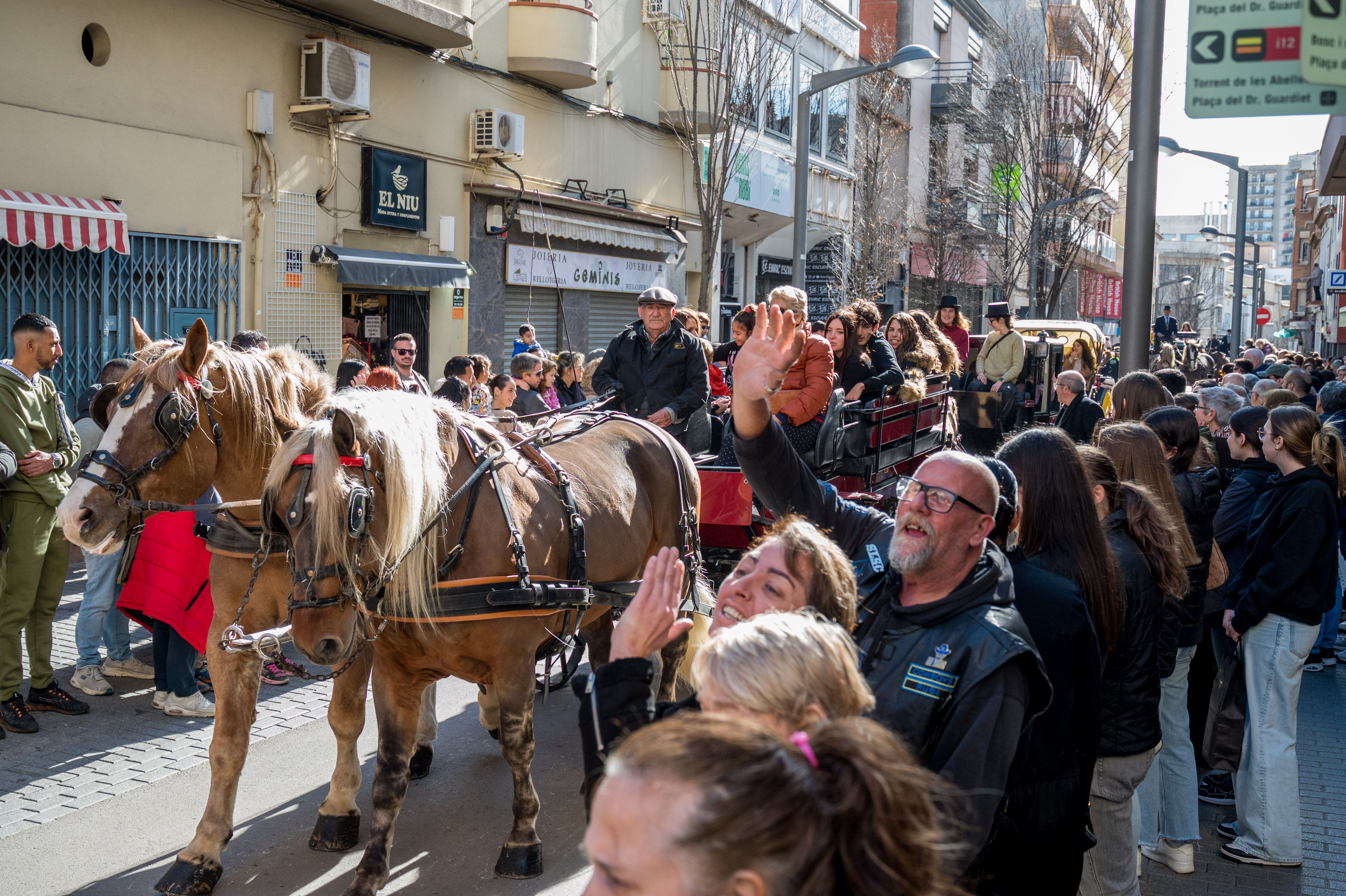 Rua dels Tres Tombs per Sant Antoni 2025 FOTO: Carmelo Jiménez