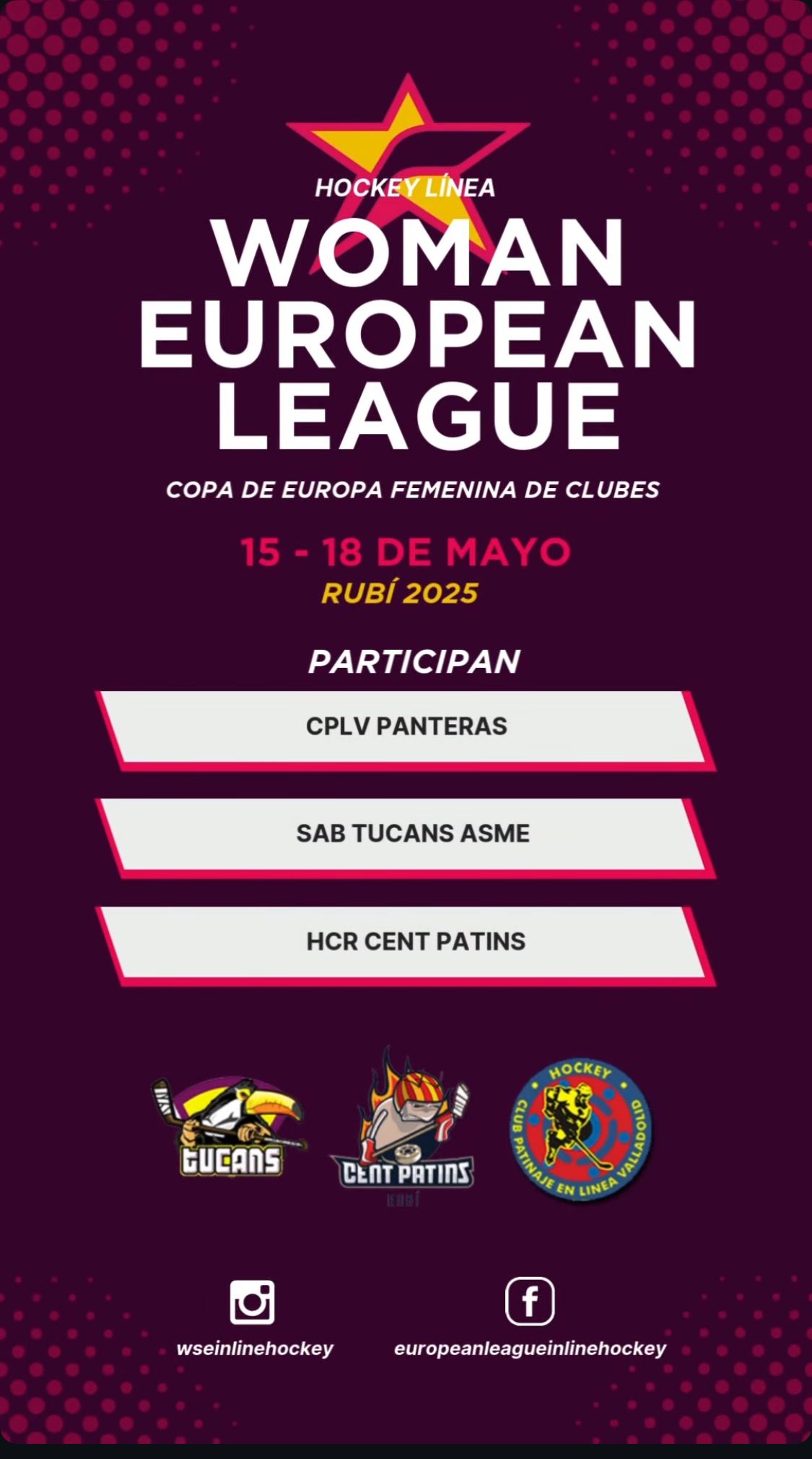 La Woman European League d'hoquei línia es jugarà a Rubí