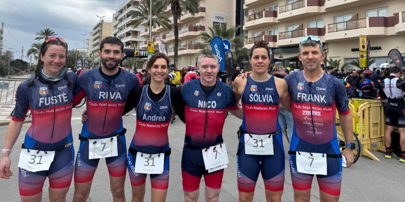 Secció de triatló del CN Rubí. FOTO: Cedida/CN Rubí