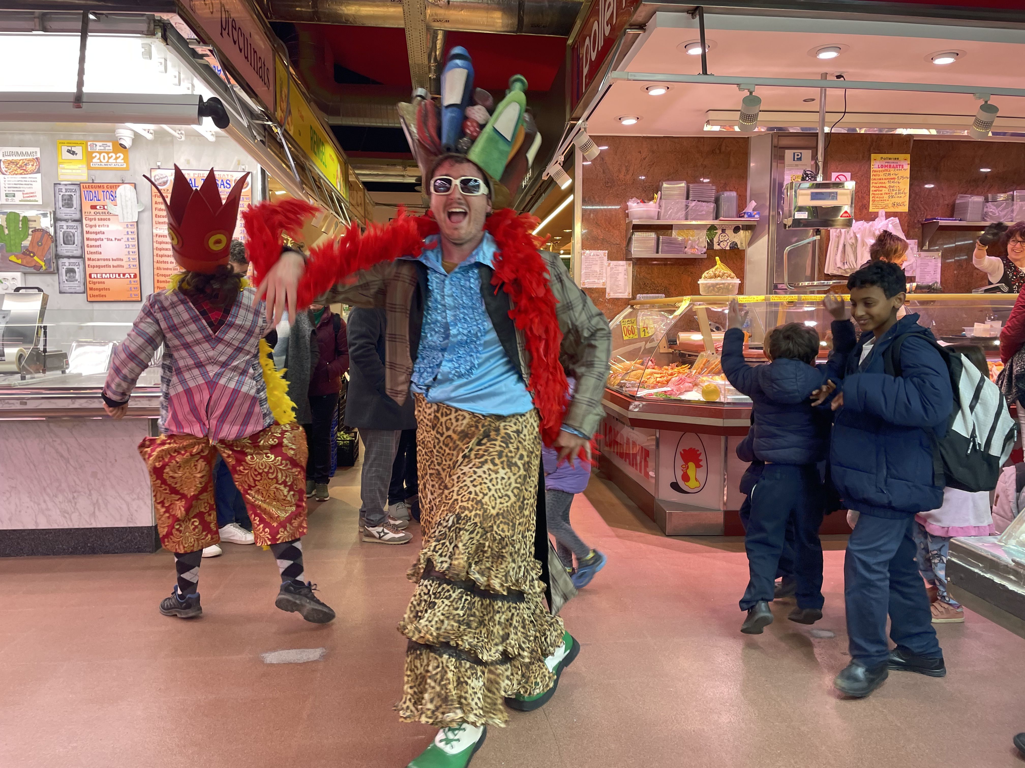 El rei Carnestoltes al Mercat. FOTO: Estela Luengo